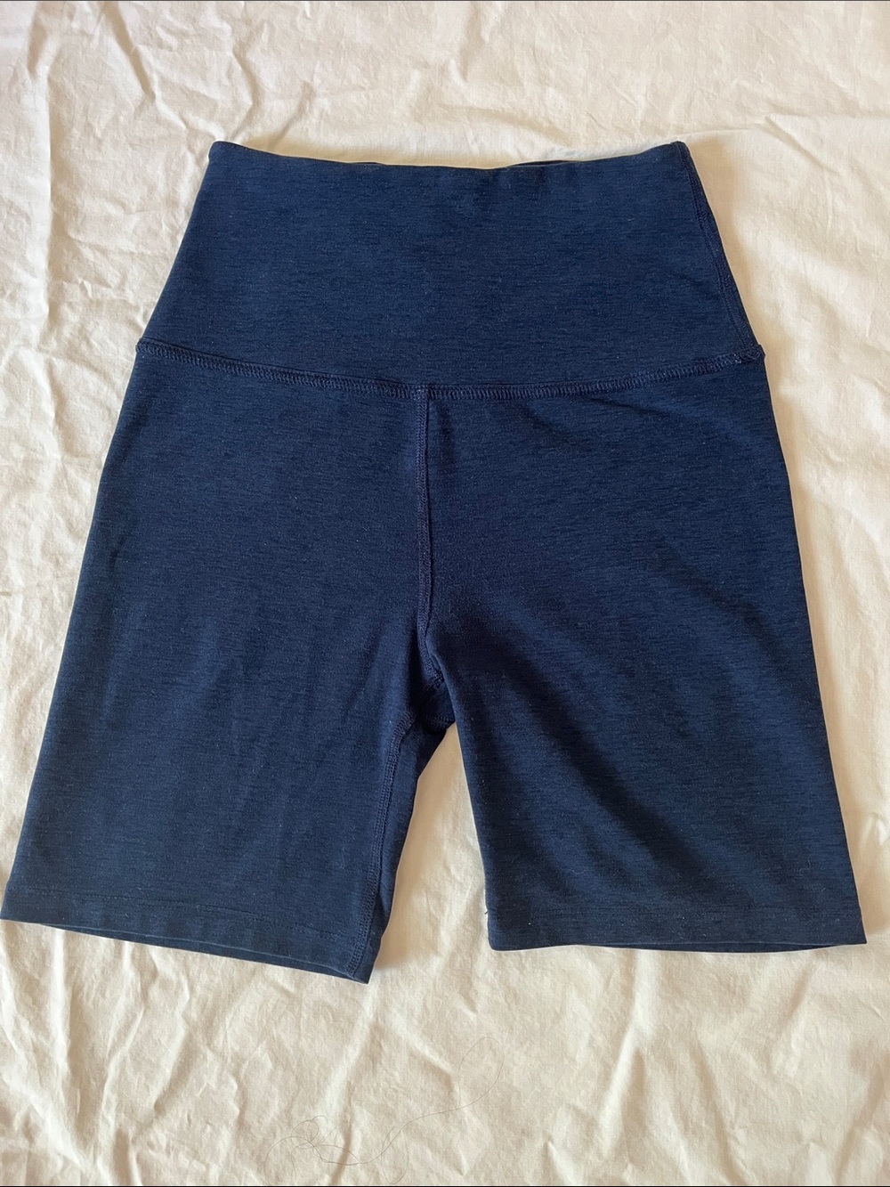 Beyond Yoga Women’s High-Waist Navy Athletic Bike Shorts